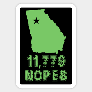 GA Votes - Mockup Map Green Sticker